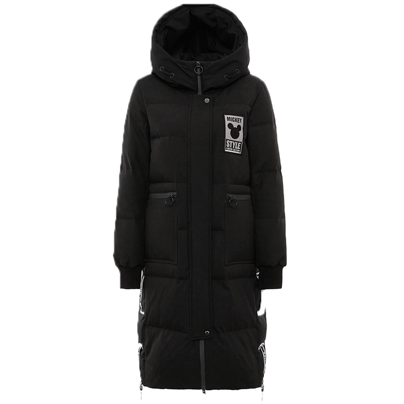 波司登新款迪士尼系列米奇时尚中长款羽绒服厚女装