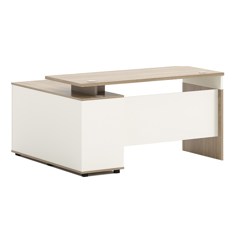 创世人 办公家具老板桌办公桌椅现代简约板式大班台主管桌经理桌1.8m