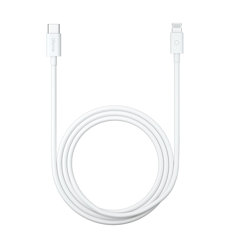 魅族LifemePD快充线数据适用苹果iphone/ipad/ipod手机数据线USB-C转Lightning3A大电流