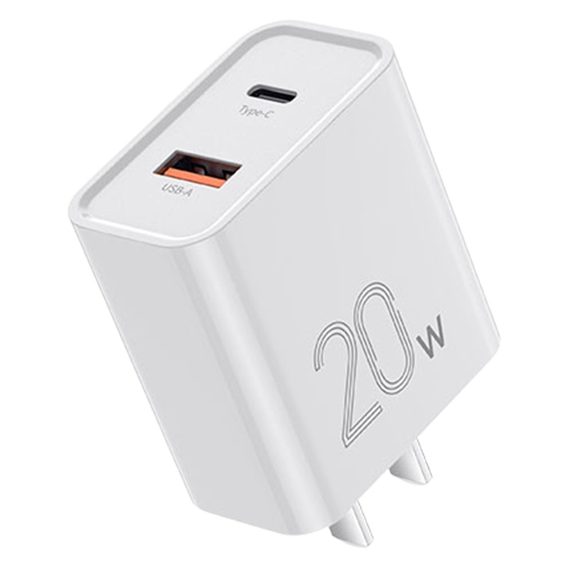 羽博 充电头充电器头U56 白色 pd快充20w适用于苹果12pro华为手机ipad平板typec充电插头