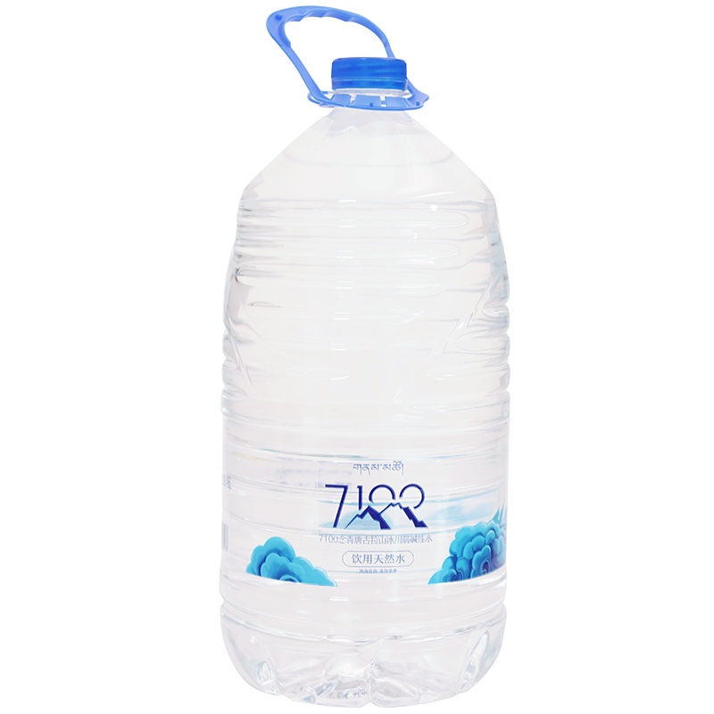 苏宁极物 7100西藏冰川天然弱碱性母婴宝宝水低钠低氘纯净饮用水4.6L*4桶