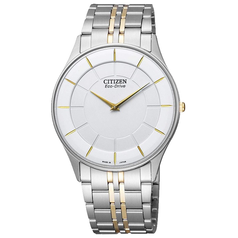 (CITIZEN)西铁城Eco-Drive系列AR3014-56A光动能生活防水不锈钢表带蓝宝石镜面日韩品牌男士石英表