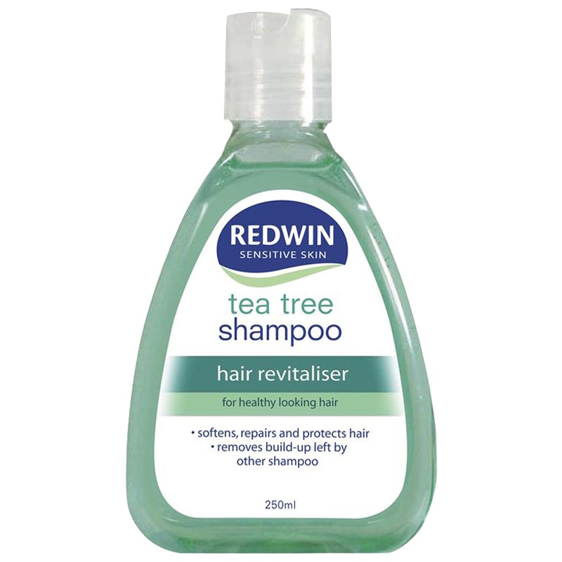 REDWIN自然茶树油无硅油洗发水250ml/瓶装 澳洲原装进口 日常清洁适合正常/油性/混合型发质