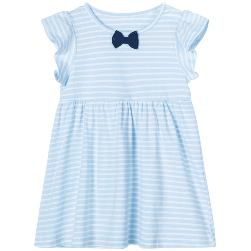 贝贝怡宝宝小飞袖连衣裙夏季女童洋气公主裙长裙192Q148