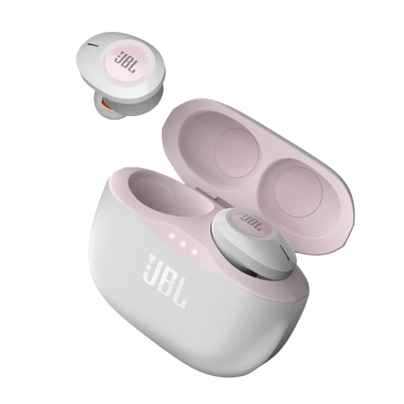 JBL TUNE120TWS 真无线蓝牙耳机 入耳式运动耳机 通用苹果华为小米安卓手机 双耳通话 粉红白