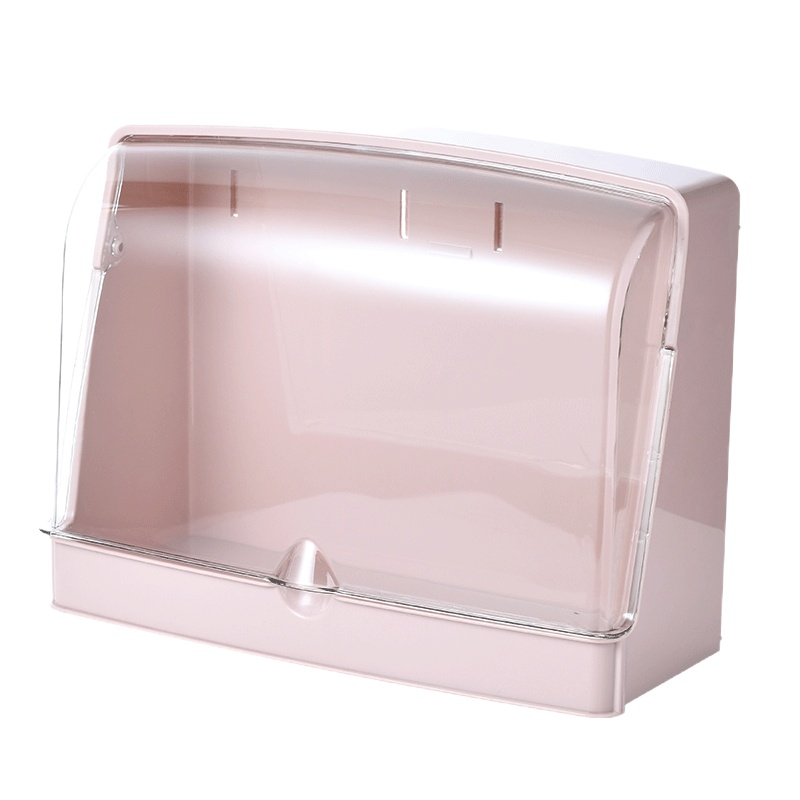 洗漱台置物架阿斯卡利(ASCARI)壁挂式化妆品收纳盒免打孔浴室卫生间洗脸手台收纳架 壁挂桌面两用化妆盒(初恋粉)