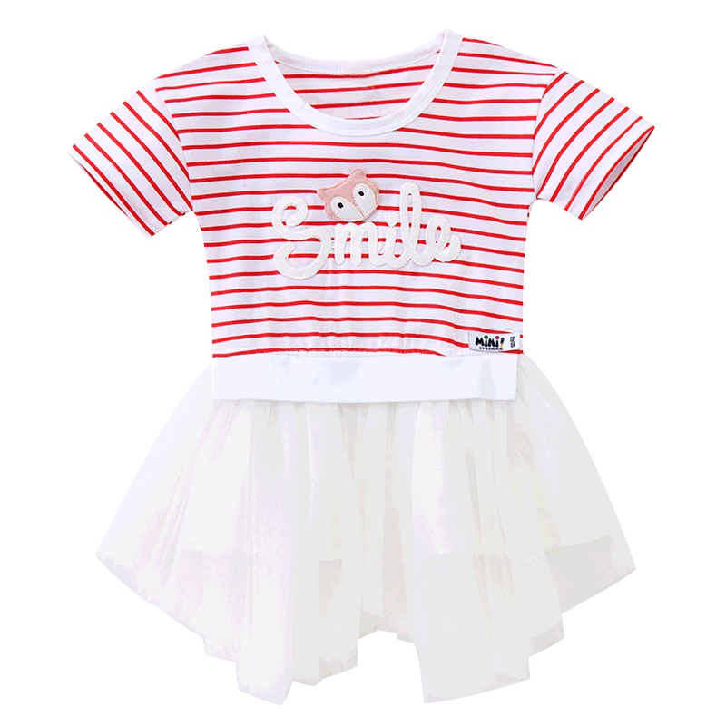 铅笔俱乐部童装2019夏季女童连衣裙儿童公主裙小童宝宝洋气裙子