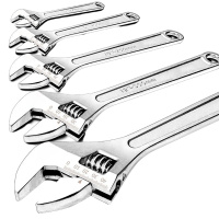 多功能光柄开口活络扳手 10寸