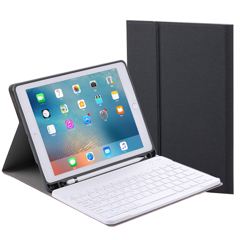 百肯(BAIKEN)苹果2018iPad蓝牙键盘保护套壳带笔槽pro9.7英寸mini4皮套air2