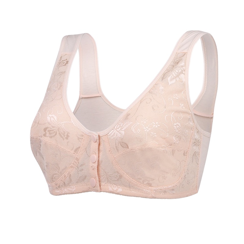 万莎新款妈妈内衣文胸 中老年夏季文胸 薄款 纯棉无钢圈