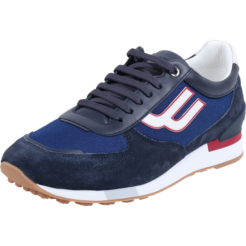 BALLY 巴利 男士 织物配皮系带休闲运动鞋GISMO T WG