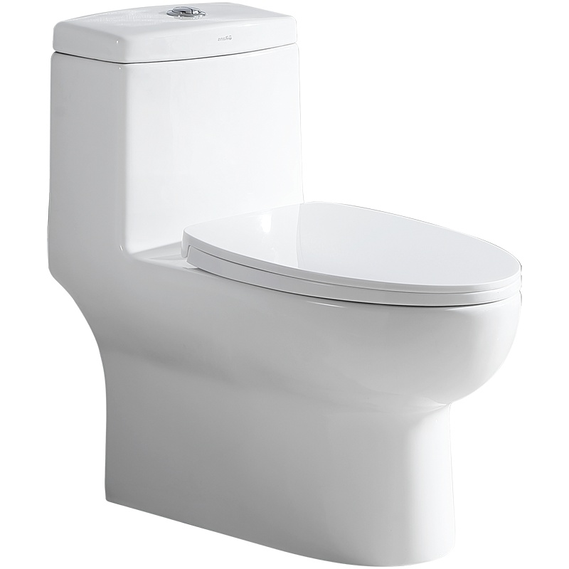 欧路莎虹吸连体式坐便器马桶节水型全管道施釉表面不挂污易清洁OLS-962