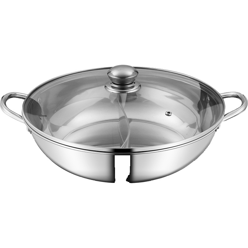 鸳鸯锅家用火锅盆加厚纳丽雅火锅电磁炉专用锅不锈钢汤火锅锅清汤锅炉