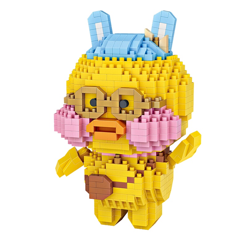 LOZ俐智网红卡通玩具积木小颗粒拼装 益智男女孩模型9773玻尿酸鸭