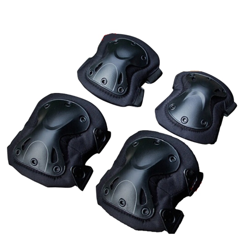 丛林狐 护膝护肘 黑色运动护膝护肘