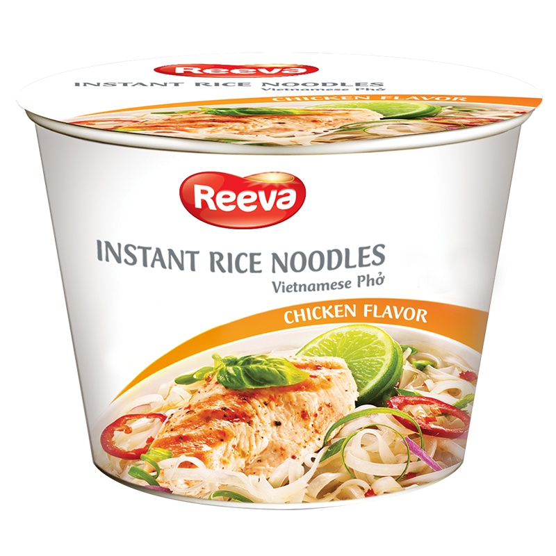 越南进口 阮婆婆Reeva 鸡肉味方便河粉70g*3碗 早餐速食米粉便捷米面制品