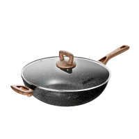 爱仕达 ASD麦饭石不粘 炒锅CL32A3WT 磁炉通用 不粘锅家用耐热耐用 防烫木把手