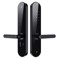 优点智能TU1指纹密码锁智能锁电子锁家用防盗门电子门锁大门锁门禁锁指纹锁 曜石黑