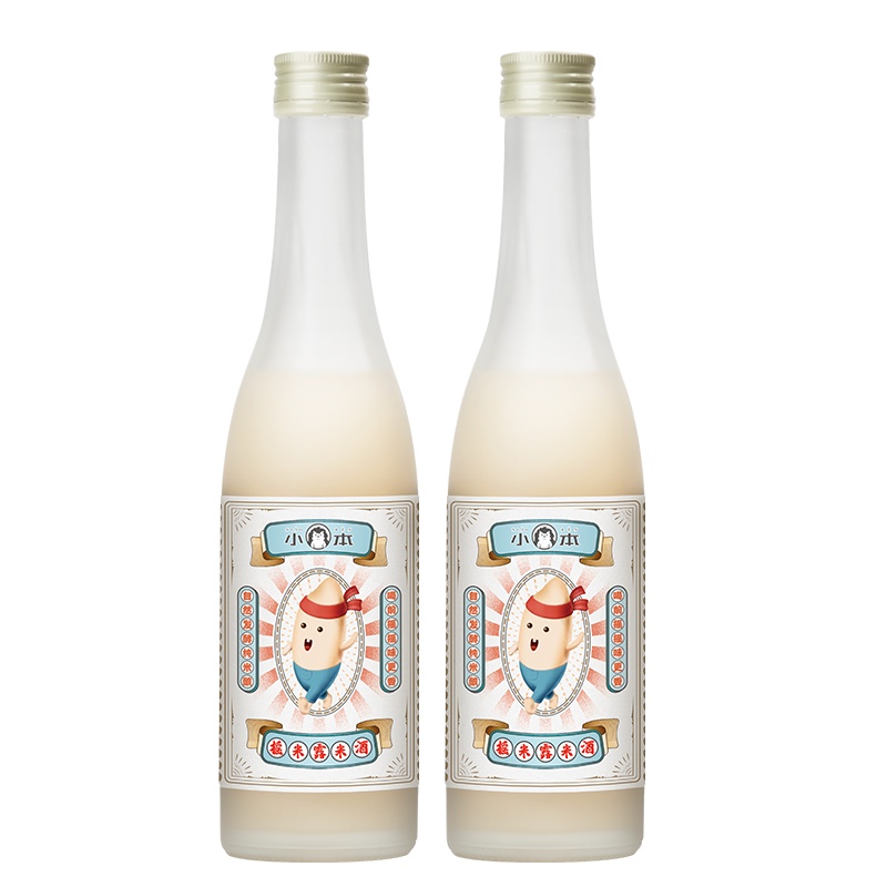 塔牌国潮米酒 纯米自然发酵 小本摇米露 6度低度甜米酒 酒厂直营手工酿造 320ml*2瓶装(原味)