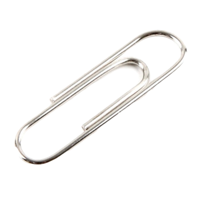 齐心(COMIX) B3506 回形针 100枚/盒 镍 (单位: 盒)