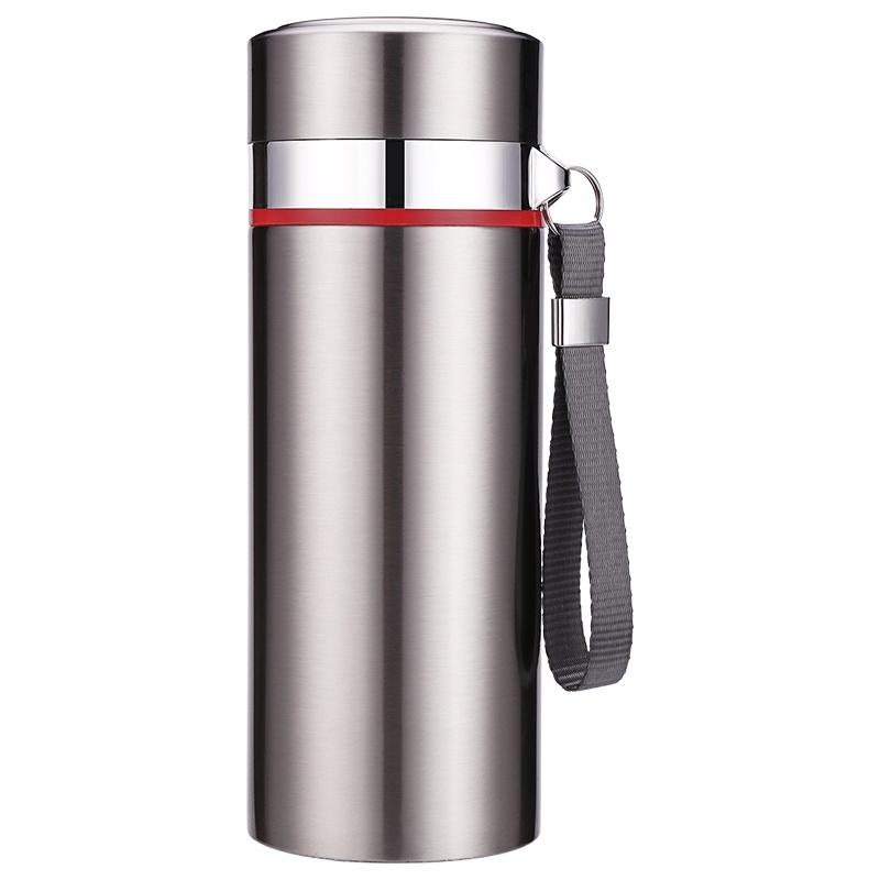 好厨夫（HOCUF）真空304不锈钢大容量保温杯精品杯550ml便携水杯子男女士吊带茶杯保温壶礼盒装