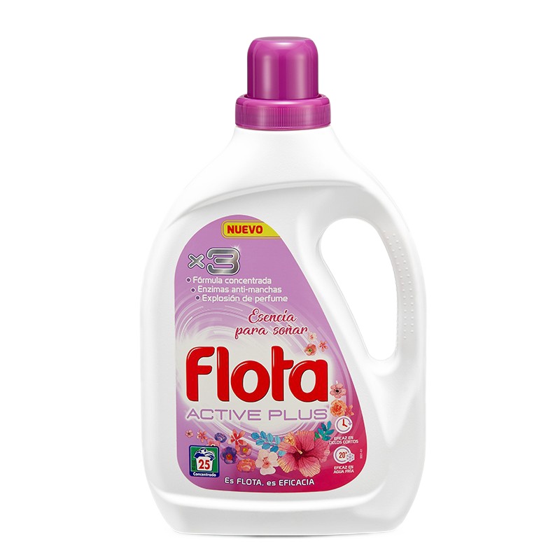 福洛得(flota)杀菌除螨花香洗衣液 抑菌除臭洁净柔顺 活性持久植物酵素 浓缩配方 1.375L