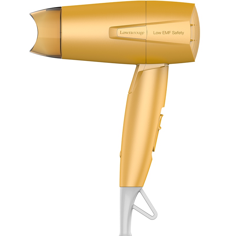 Lowra rouge罗拉家用电吹风筒出风口低辐射负离子婴儿儿童吹风机-杏黄