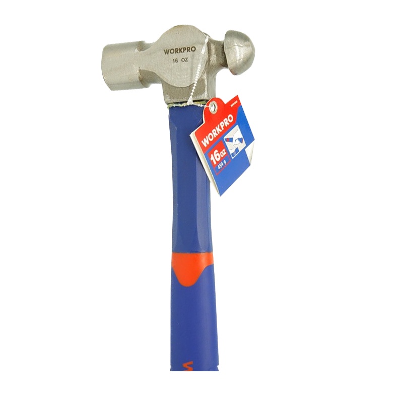万克宝圆头锤双色手柄玻纤铁锤 24oz W041047