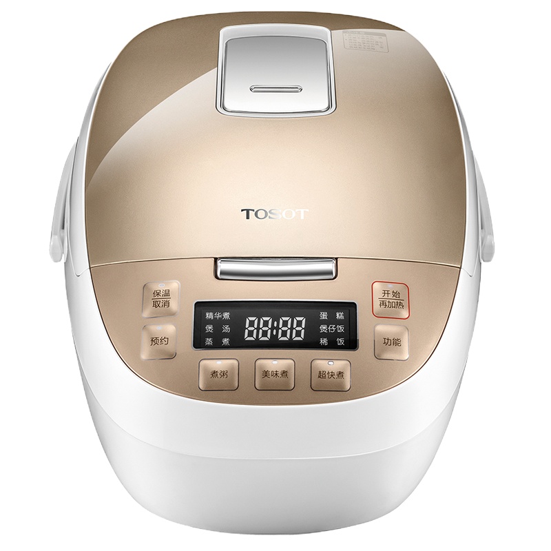 格力大松(TOSOT)智能电饭煲GDCF-40X60Ca 4L大容量IH电磁加热 营养大火力 24小时智能预约 香槟金色