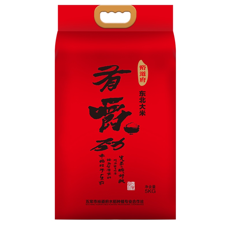 裕道府 口感系列 有嚼劲东北大米5kg 双层真空装