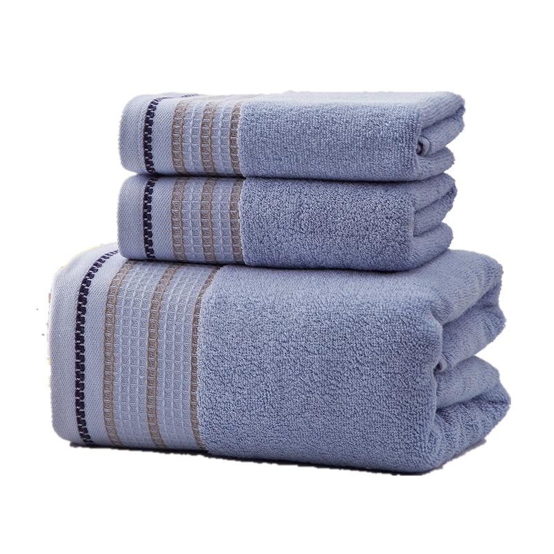 恒源祥蜂窝丝带浴巾三件套 HYX032MJ 蜂窝丝带浴巾三件套-黄色 面巾34X74cm*2 浴巾70X140cm*1