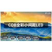洛菲特(LOFIT)COB LED室内全彩小间距 P1.25无缝拼接视频会议室培训商用广告大屏幕1㎡整包套装PC12P1