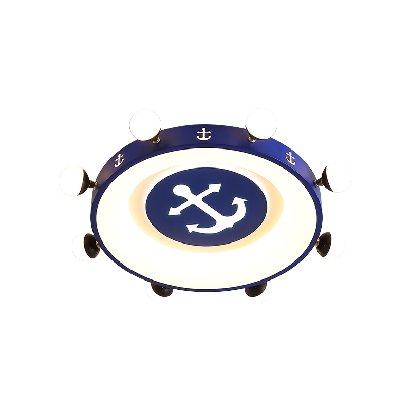 飞莺2021年新款网红船舵灯现代简约创意卡通儿童房间吸顶灯卧室主灯饰