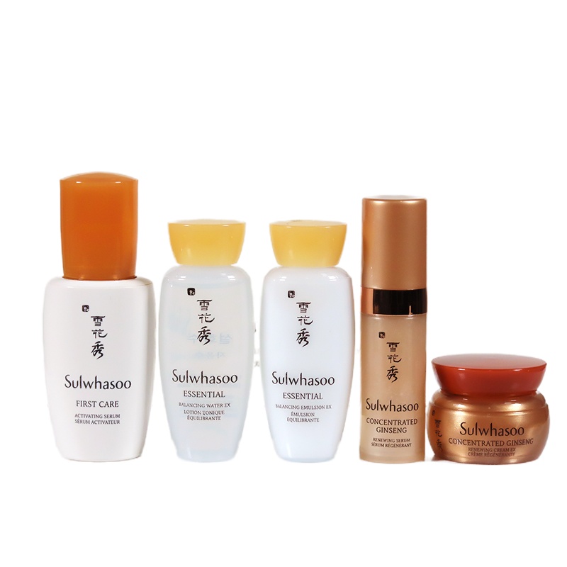 雪花秀(Sulwhasoo)中样护肤套装小样 滋盈水乳套装 滋肌本套盒 平衡水油滋润祛 滋盈中样套装5件套