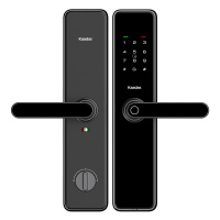 凯迪仕(Kaadas)智能锁A7-W曜石黑指纹锁家用防盗门锁电子密码锁防猫眼锁WIFI直连
