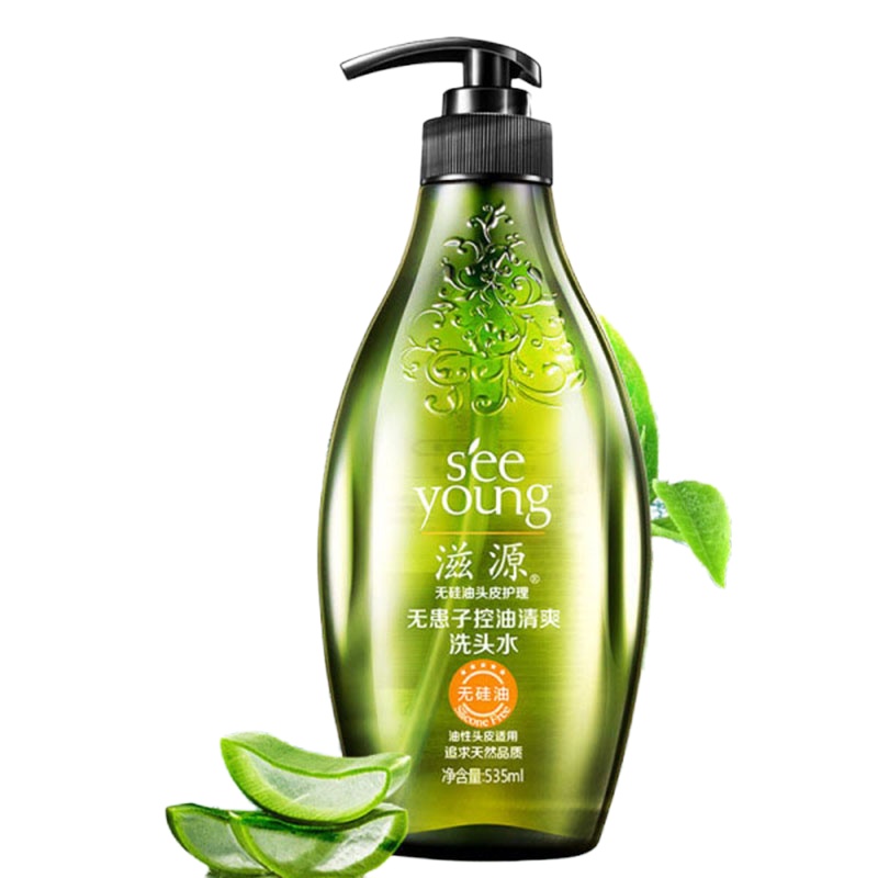 滋源 无患子控油清爽 洗发水535ml 赠1袋随机235ML补充装
