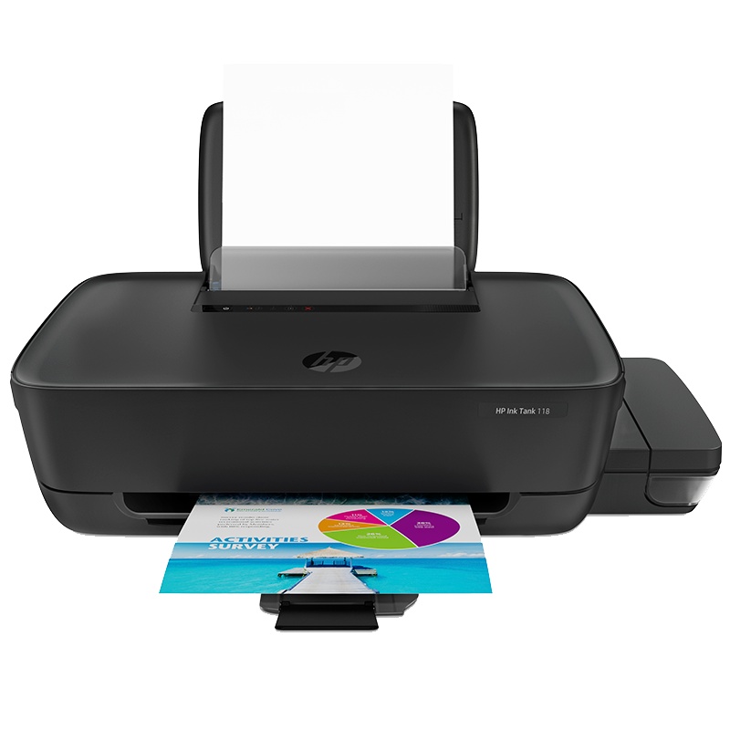 惠普(HP)118彩色喷墨照片打印机 学生作业家用照片打印 试卷资料文档 原装连供彩色照片家用打印机 小型家用商用办公 (墨仓式加墨打印)替代HP1112/111 套餐四
