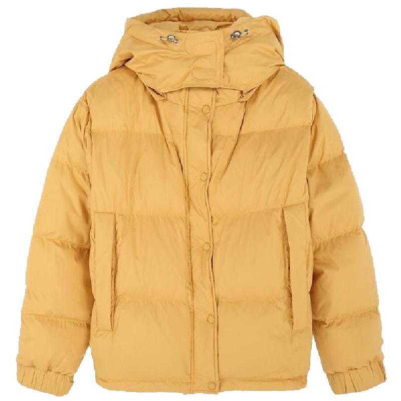 拉夏贝尔羽绒服女短款情侣时尚小个子拉链运动休闲加厚面包服1T000661