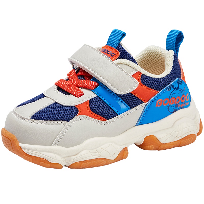 BOBDOG house 巴布豆童鞋春秋新款儿童学步鞋男童软底机能鞋女童宝宝鞋