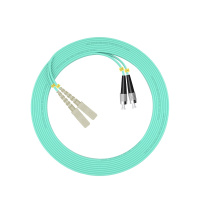 千天(QANTOP)光纤跳线 电信级光纤熔接收发器尾纤 光端机适用 SC-FC多模双芯OM3- QT-GXTX315