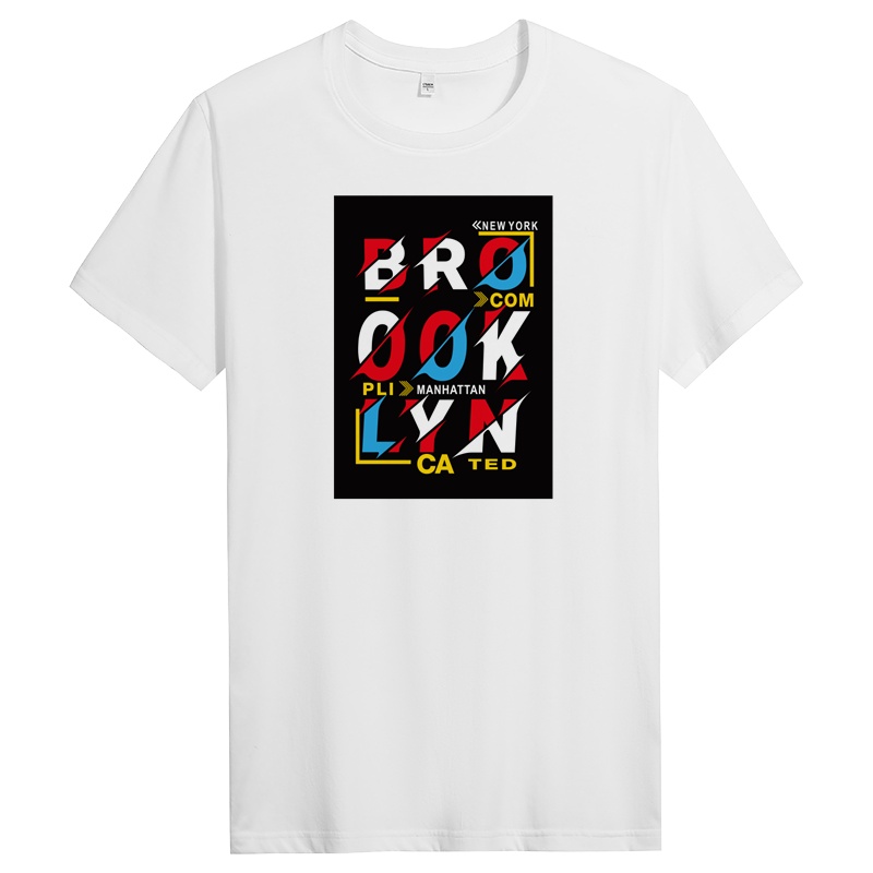 纯棉短袖t恤男潮流夏季体恤圆领男士半袖宽松男生修身 DT11108