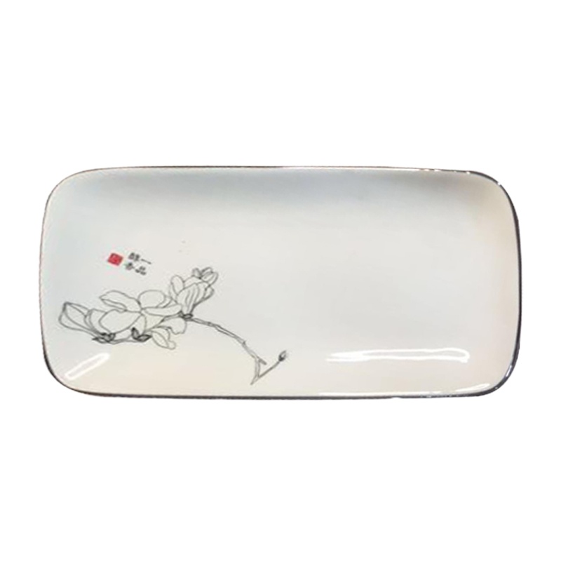 陶瓷毛巾碟椭圆毛巾托餐厅饭店装毛巾盘子湿巾盘