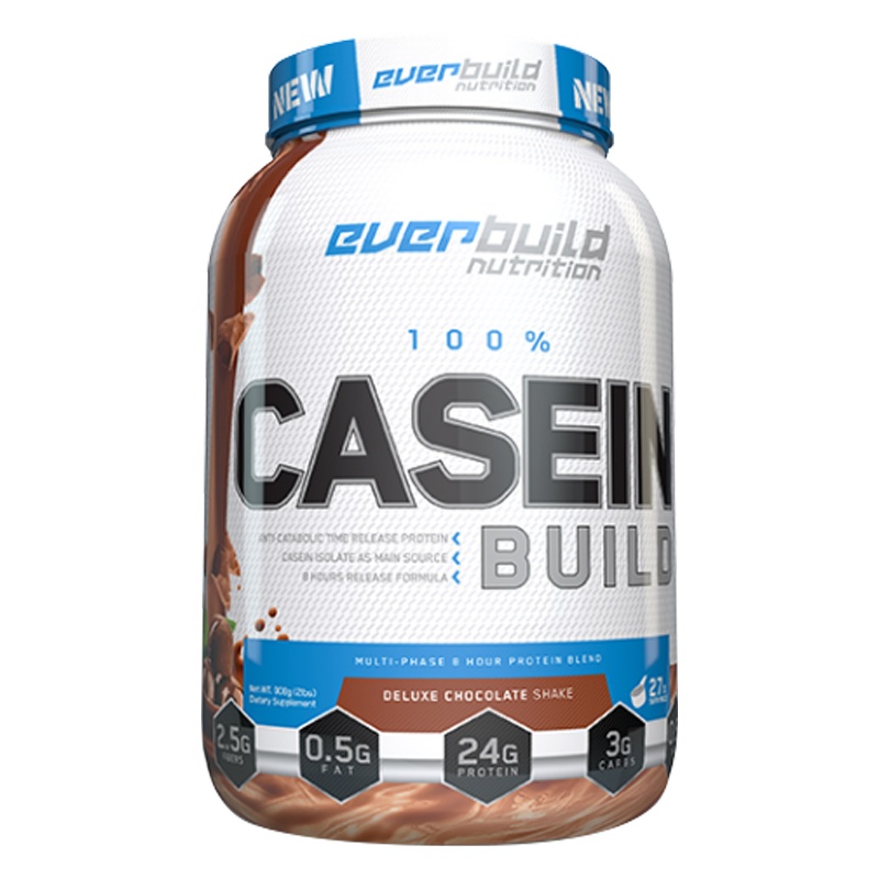 EB健型EVERBUILD 2磅零致酪蛋白固体饮料香草味908g/桶乳清蛋白