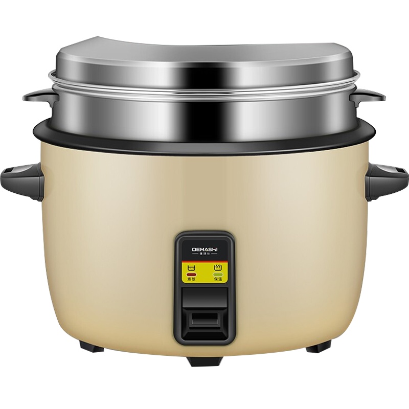 德玛仕商用电饭煲 电饭锅商用大容量蒸米饭电饭锅特大超大 多功能老式电饭锅DFG-10 10升丨8-10人适用 黑晶不粘锅