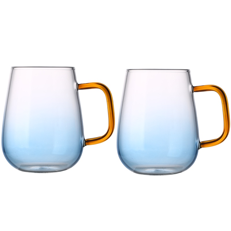 青苹果高硼硅玻璃耐热水杯茶饮杯饮料杯玻璃杯