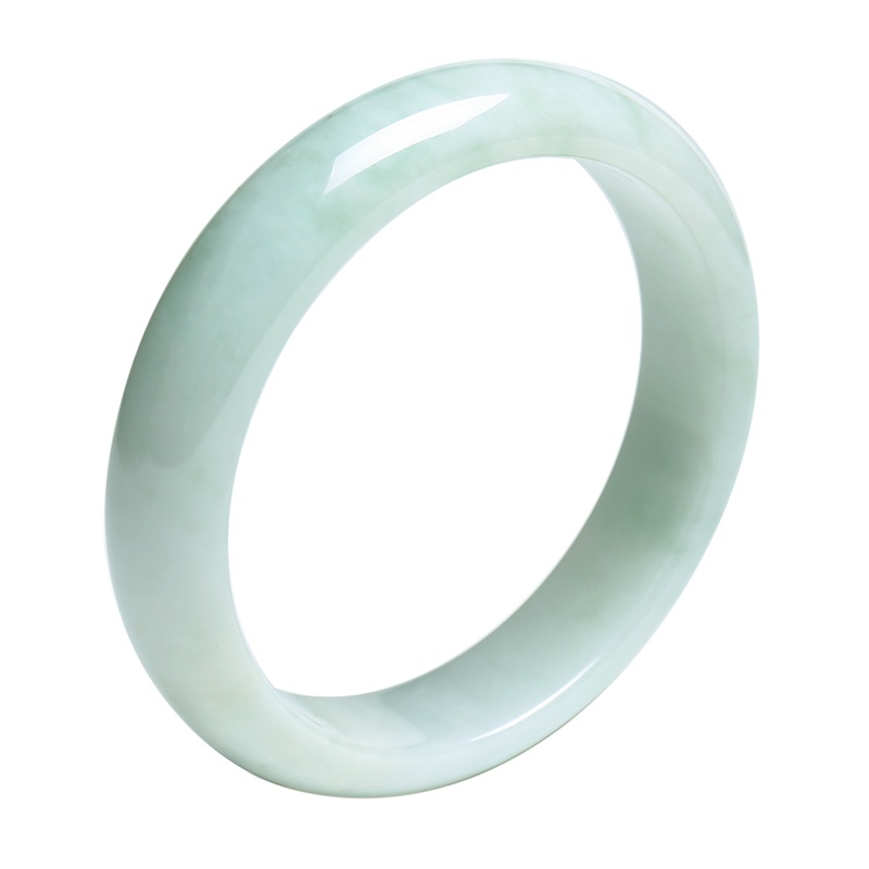 印象眸 翡翠手镯 冰润细腻a货翡翠玉镯多口径可选 汉服配饰手镯 送妈妈