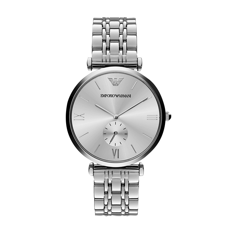 Armani阿玛尼手表钢制表带休闲表男士腕表 生日礼物 送男友AR1819