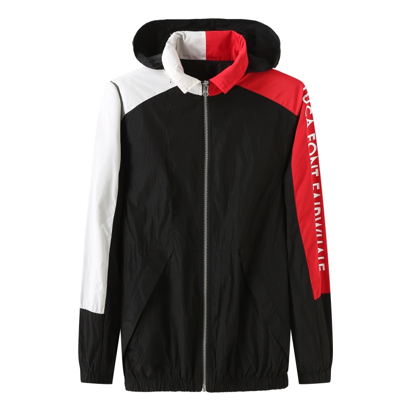 商场同款新年跨界猪系列马克华菲夹克男2019春新款潮两穿连帽衫