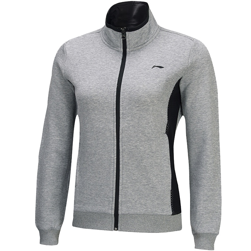 李宁(LI-NING)17秋季 男卫衣开衫外套春季连帽立领运动卫衣AWDM518