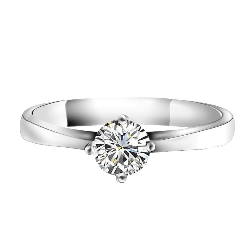 梦克拉Mkela PT950铂金钻石女戒 燃情 50分 I-J级 戒指 钻石戒指 指环